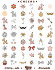 TEMP ARTE | CHEERS NAIL TATTOOS