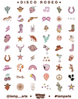 TEMP ARTE | DISCO RODEO NAIL TATTOOS