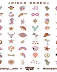 TEMP ARTE | DISCO RODEO NAIL TATTOOS