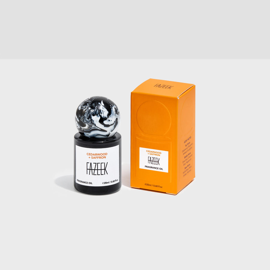 FAZEEK | FRAGRANCE OIL - CEDARWOOD + SAFFRON