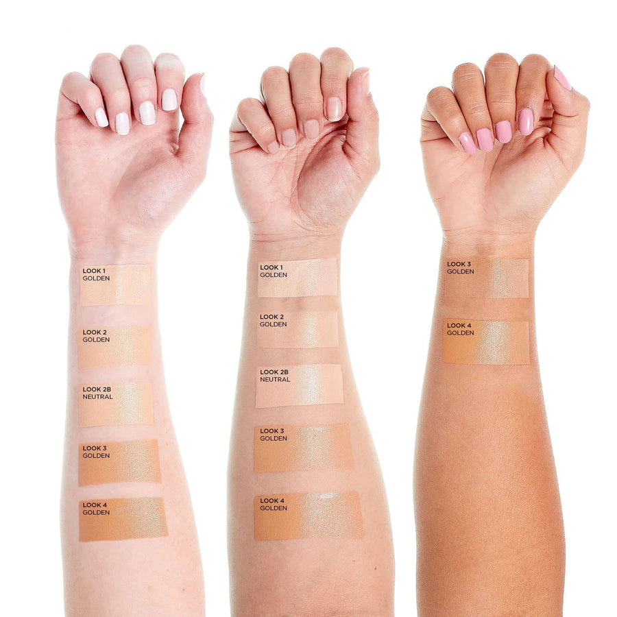 NAPOLEON PERDIS | STROKE OF GENIUS LIQUID CASHMERE FOUNDATION - LOOK 1