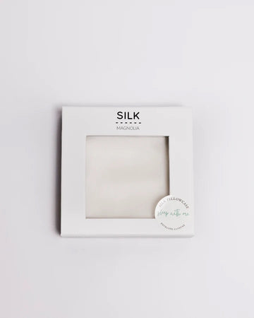 SILK MAGNOLIA | PURE SILK PILLOWCASE IVORY - PAIR