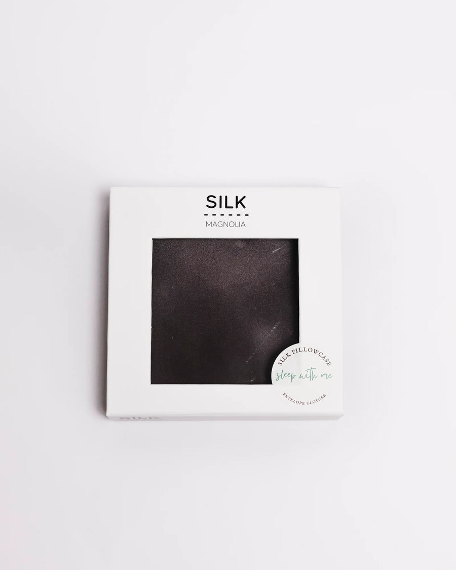 SILK MAGNOLIA | PURE SILK PILLOWCASE STORM CLOUD - PAIR