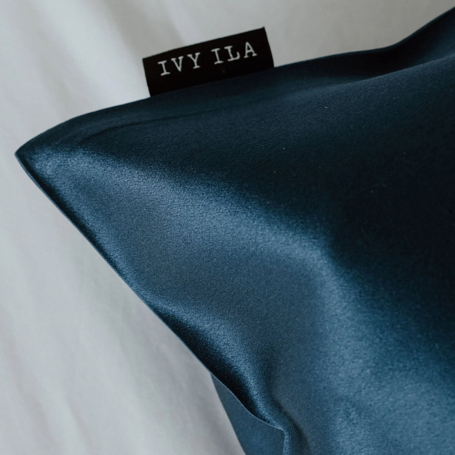 IVY ILA | SILK PILLOWCASE - NAVY