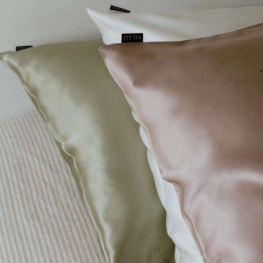 IVY ILA | SILK PILLOWCASE - ROSE GOLD